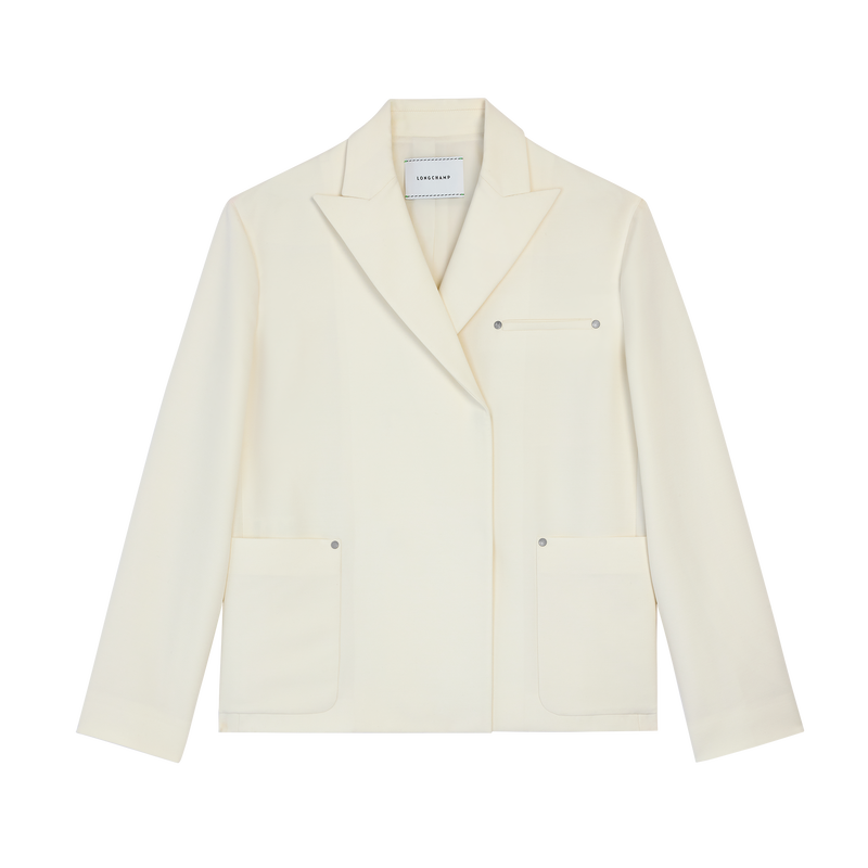 Chaqueta , Crep&eacute; - Marfil  - Vista 1 de 3
