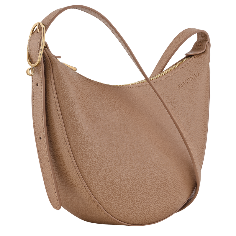 Sac bandoulière S Le Foulonné , Cuir - Biscuit  - Vue 2 de 5