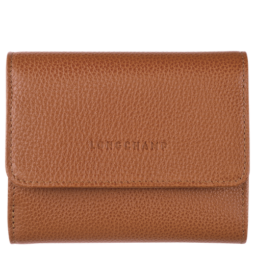 Le Foulonné Compact wallet, Caramel