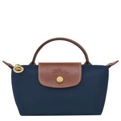 Le Pliage Original Tasje met handvat , Marineblauw - Gerecycled canvas