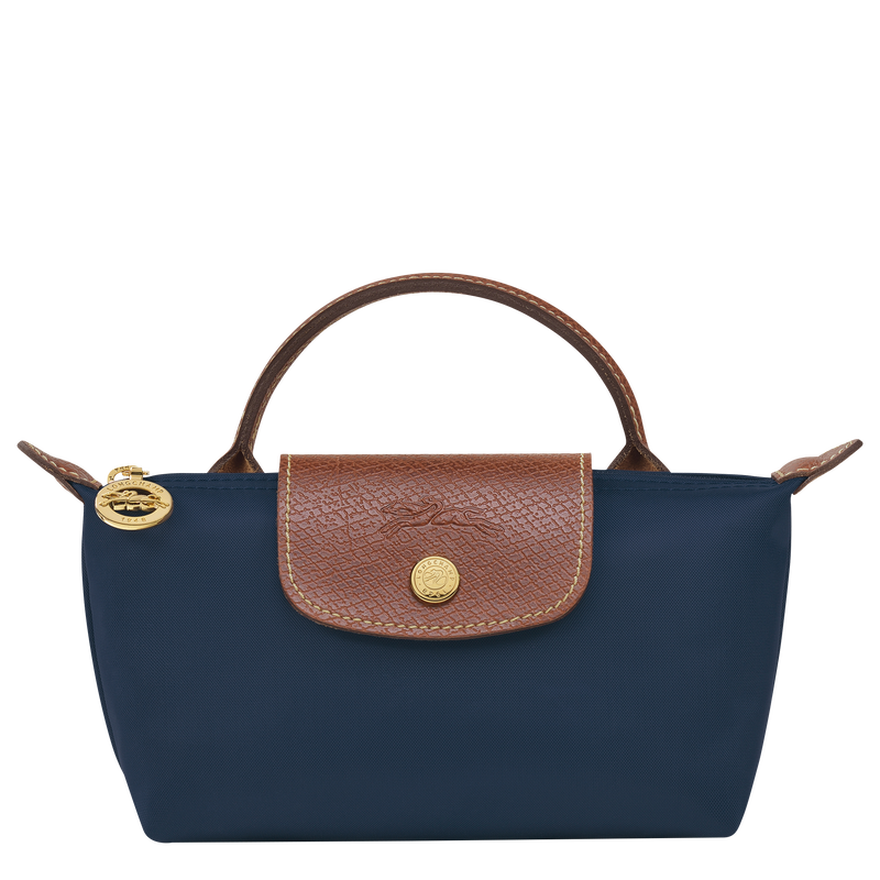 Le Pliage Original Pouch with handle , Navy - Recycled canvas  - View 1 of 5