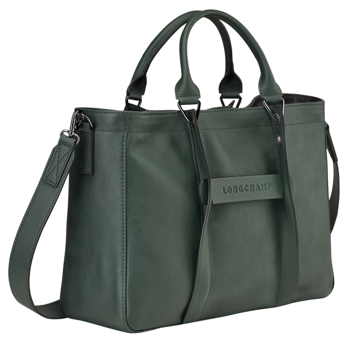 Top handle bag M Longchamp 3D Longchamp Green (L1285772549) | Longchamp US