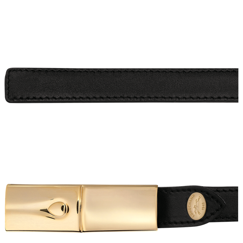 Le Roseau Ladies' belt , Black - Leather  - View 3 of  3