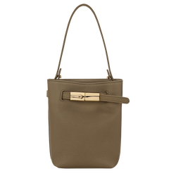 Le Smart XS Bucket bag , Olive - Leather