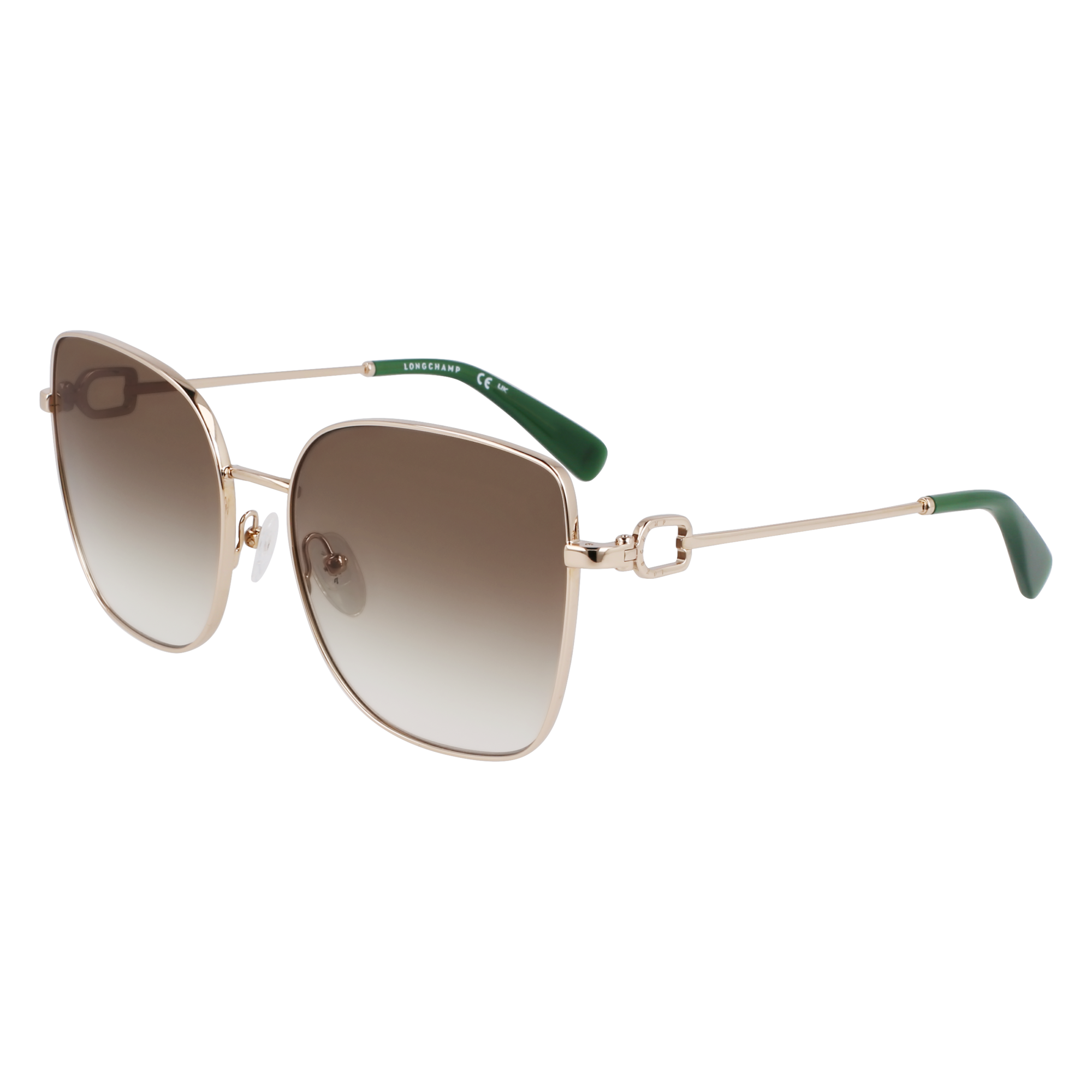 null Sunglasses, Gold/Green