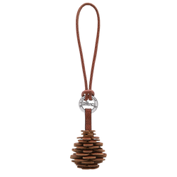 Key ring , Brown - Leather