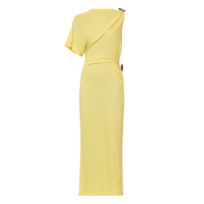 Dress , Lime - Crepe jersey