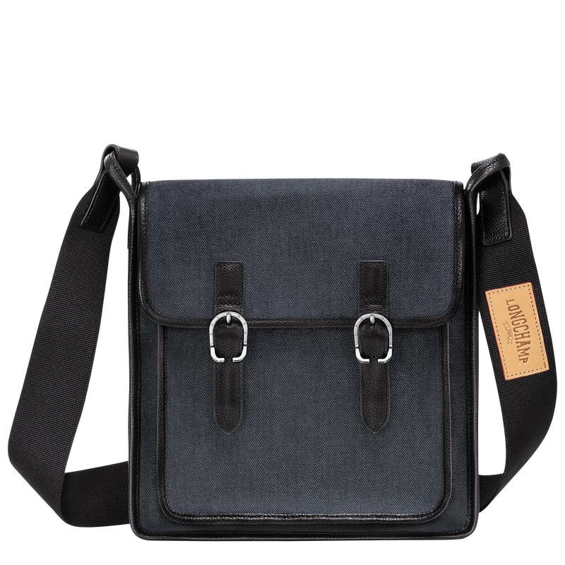 Navy deals leather satchel