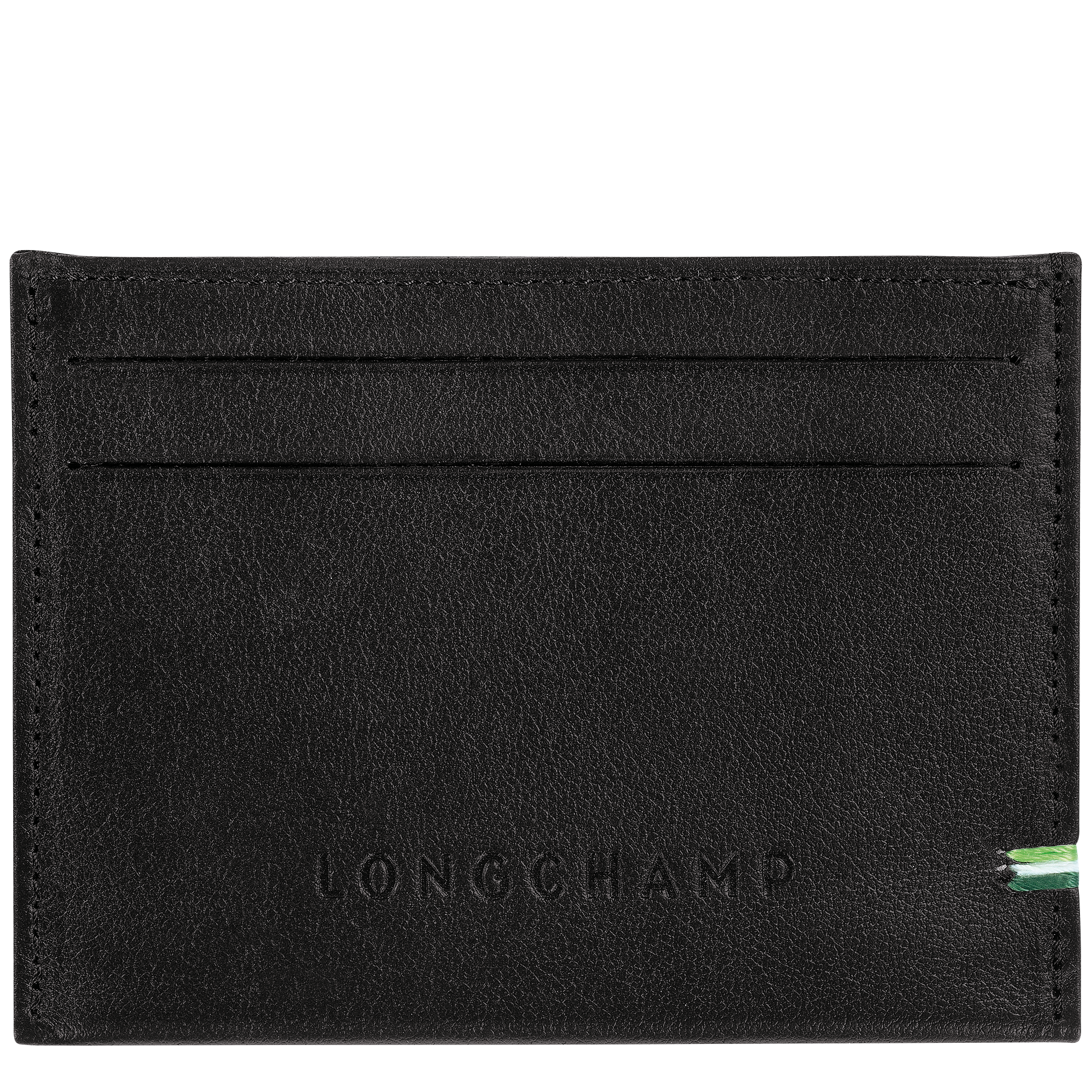 Longchamp sur Seine Karten-Etui, Schwarz