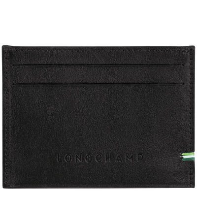 Longchamp sur Seine Karten-Etui, Schwarz