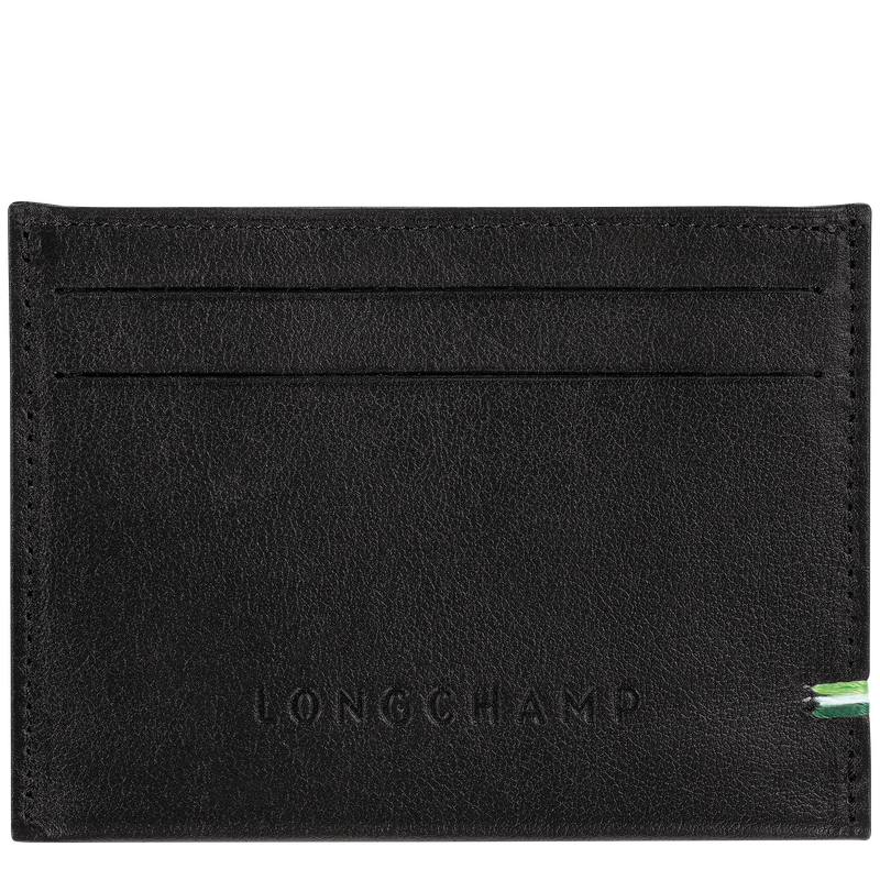 Longchamp sur Seine Card holder , Black - Leather  - View 1 of 2