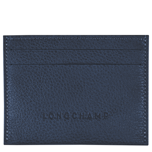 Le Foulonné Cardholder , Navy - Leather - View 1 of 2
