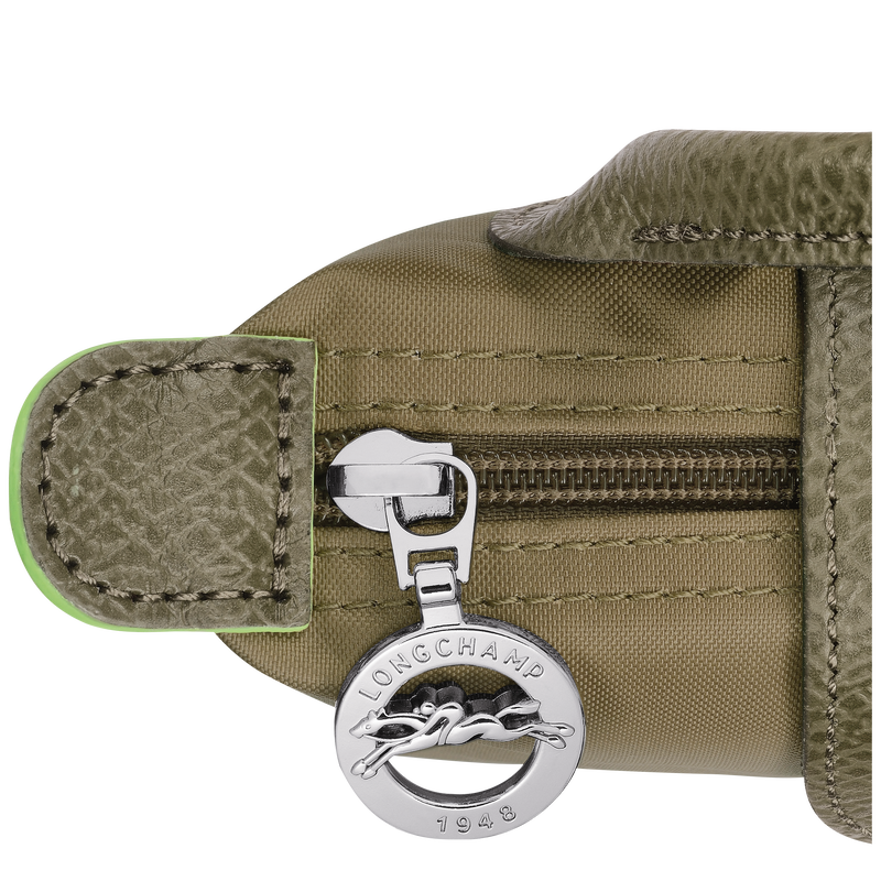 Le Pliage Green Pouch with handle Artichoke - Recycled canvas