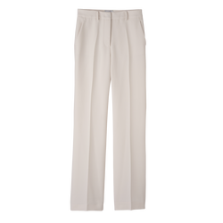 Trousers , Ecru - Crepe