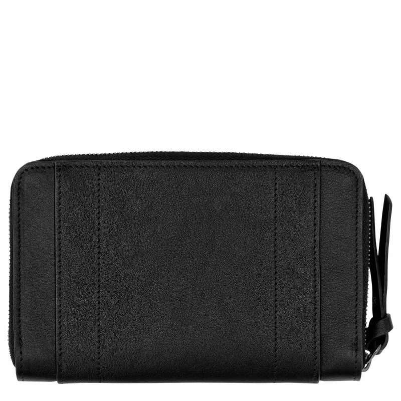 Portefeuille Longchamp 3D , Cuir - Noir  - Vue 2 de 4