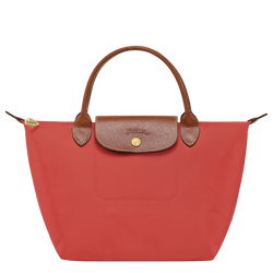 Le Pliage Original S Handbag , Tomato - Recycled canvas