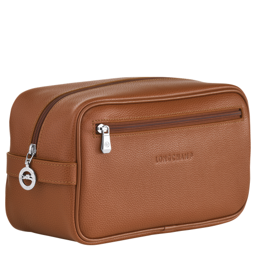 Le Foulonné Toiletry case , Caramel - Leather - View 2 of 3