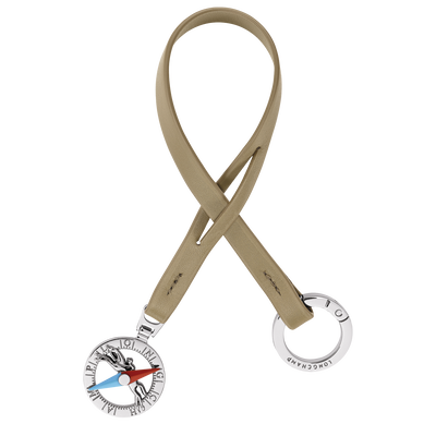 Le Pliage Collection Key ring , Lichen - Leather