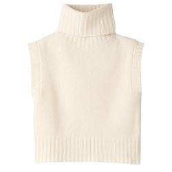 Sleeveless sweater , Ivory - Knit