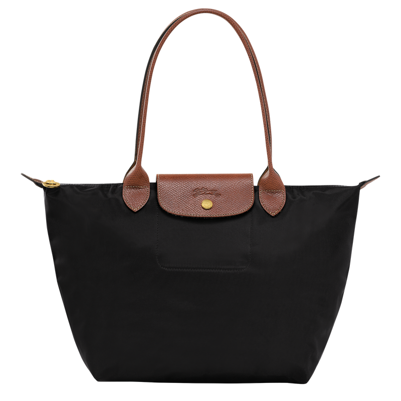 Le Pliage Original M Tote bag , Black - Recycled canvas  - View 1 of 6