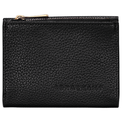 Le Foulonné Compact wallet, Black
