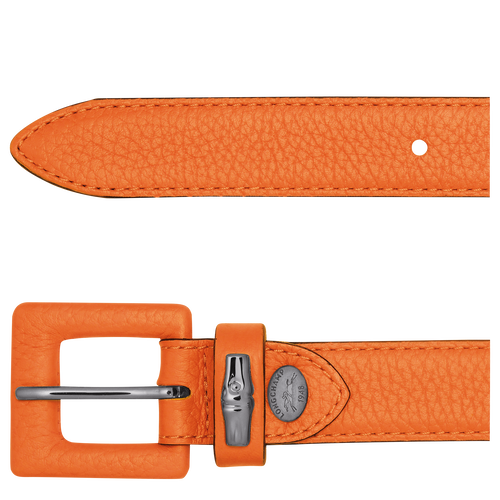 Le Roseau Essential Ladies' belt , Orange - Leather - View 2 of  2