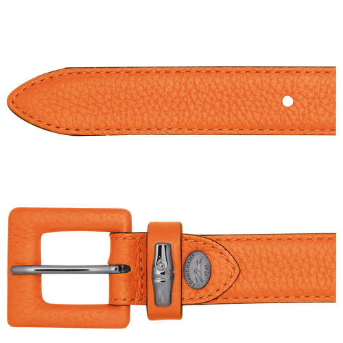 Roseau Essential Ladies' belt , Orange - Leather - View 2 of  2