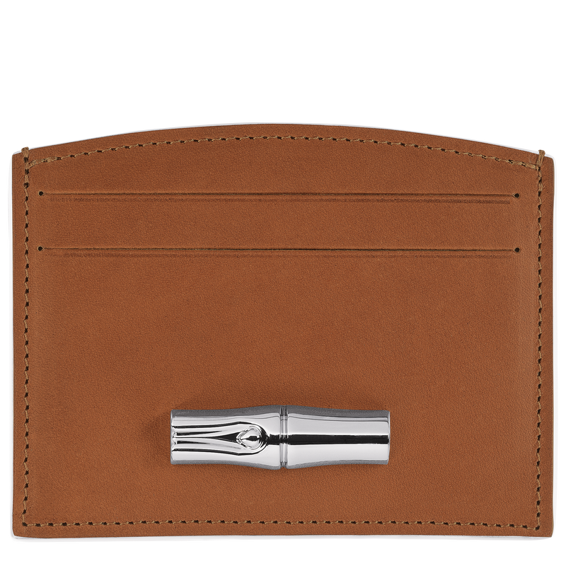 Le Roseau Card holder , Cognac - Leather  - View 1 of  1