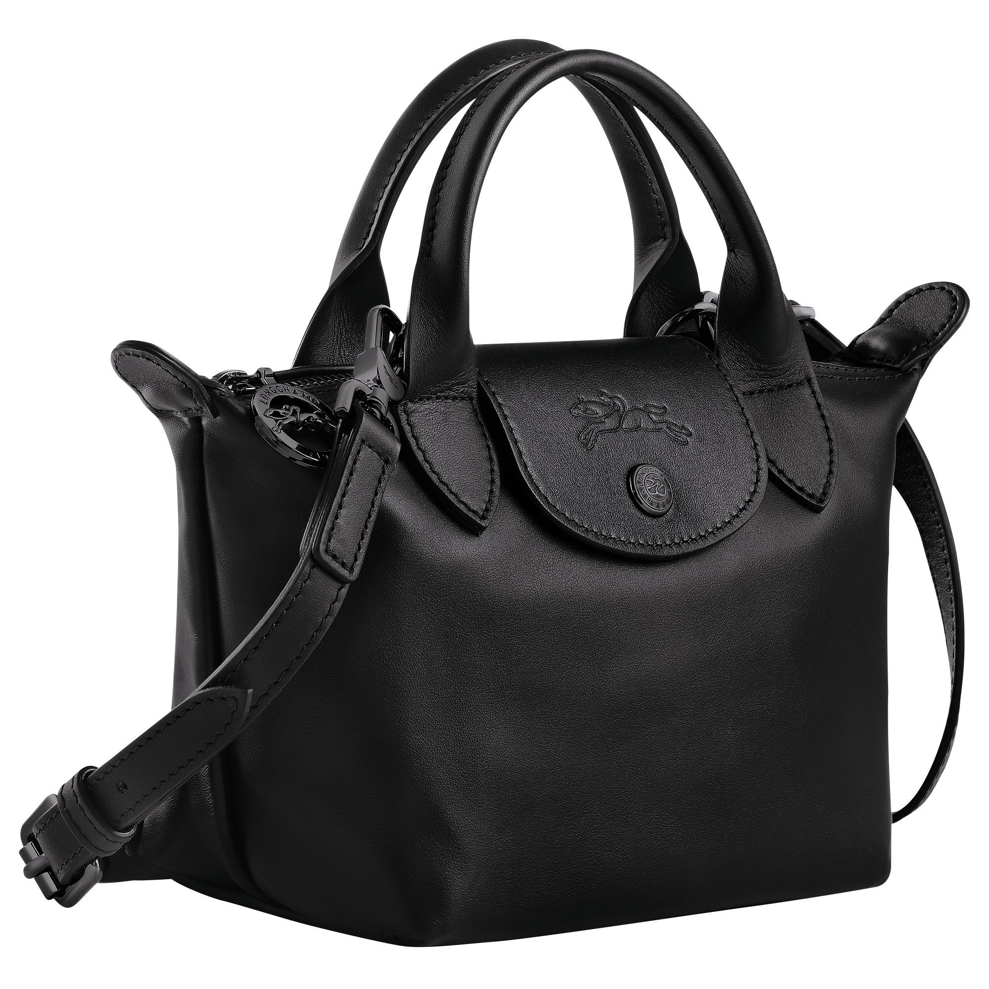 Le Pliage Xtra S Hobo bag Black - Leather (10210987001)