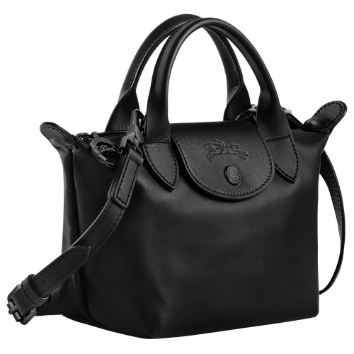 Le Pliage Xtra XS Handbag , Black - Leather - View 3 of  6