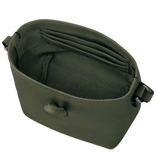 Umhängetasche XS Le Roseau Essential Leder - Khaki | Longchamp DE