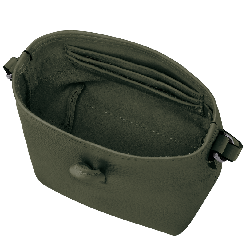 Roseau Essential XS Crossbody bag , Khaki - Leather  - View 5 of  5