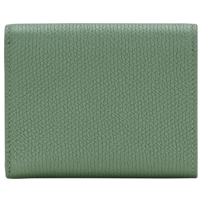 Le Roseau Compact wallet , Oregano - Leather