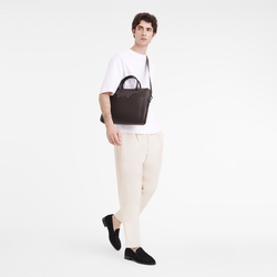 Longchamp sur Seine S Briefcase , Mocha - Leather