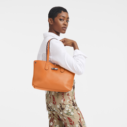 Roseau Essential M Tote bag , Orange - Leather