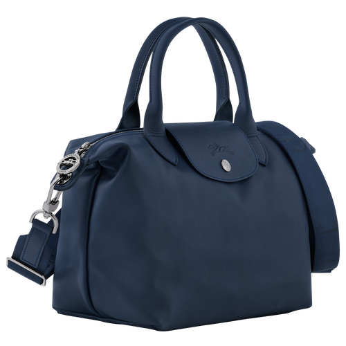 Longchamp Le Pliage Cuir Top-Handle Bag Mini Navy