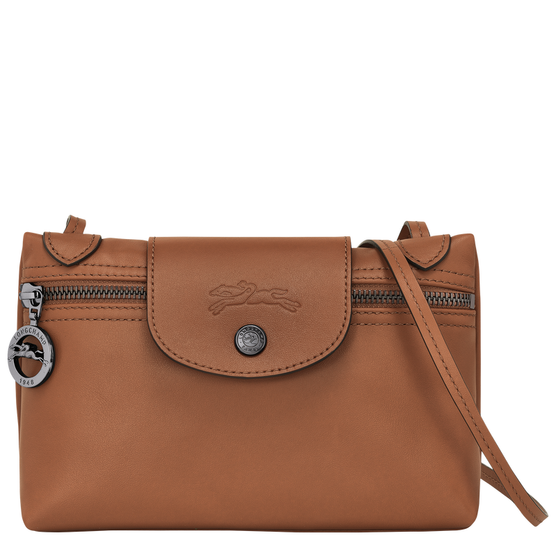 Umhängetasche XS Le Pliage Xtra , Leder - Cognac  - Ansicht 1 von 5