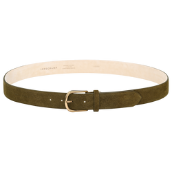 Archive Men's belt , Olive - Leather