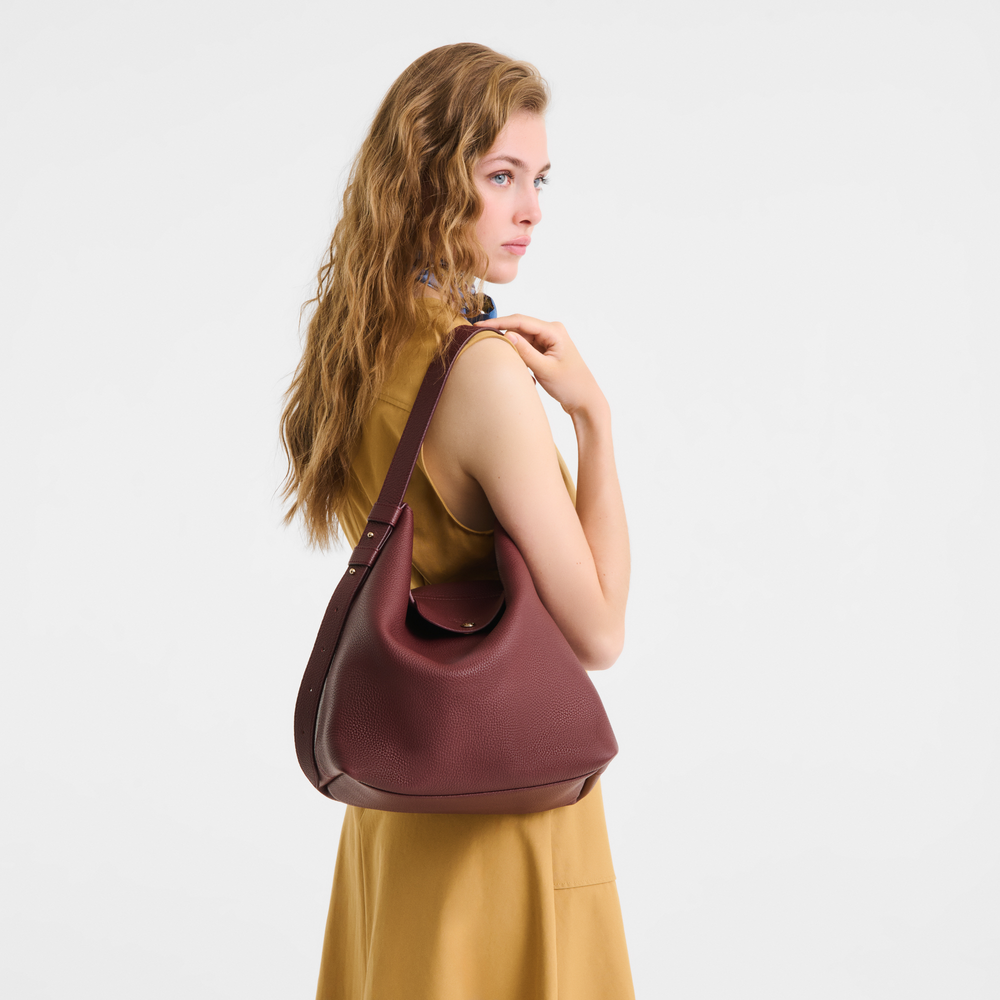 Le Cadence Bolso de hombro L, Burdeos