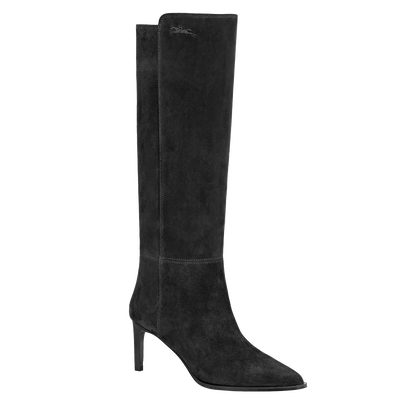 Elan Botas de tac&oacute;n , Cuero - Negro
