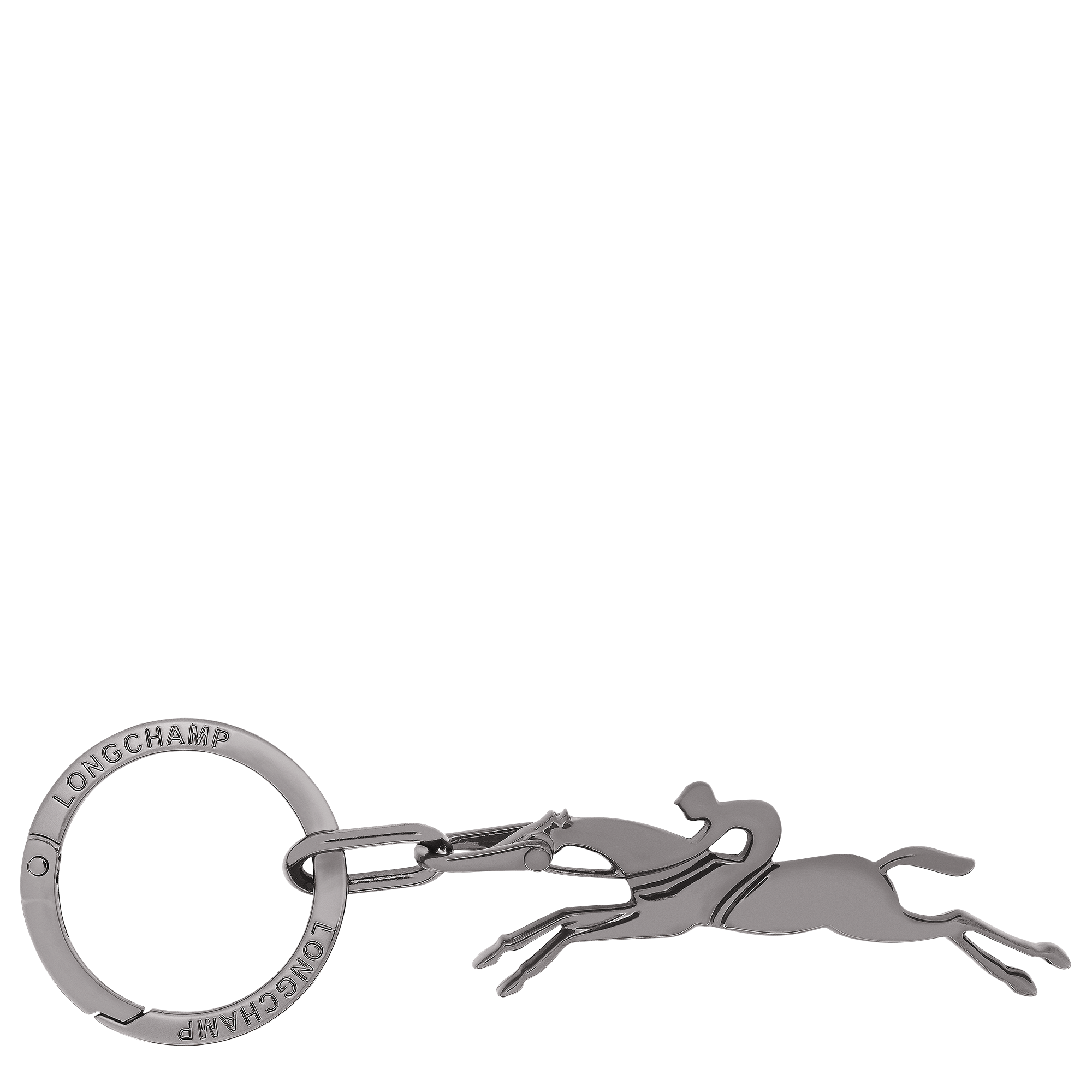 Cavalier Longchamp Keyring, Black