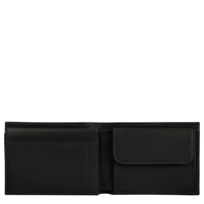 Le Foulonné Wallet, Black