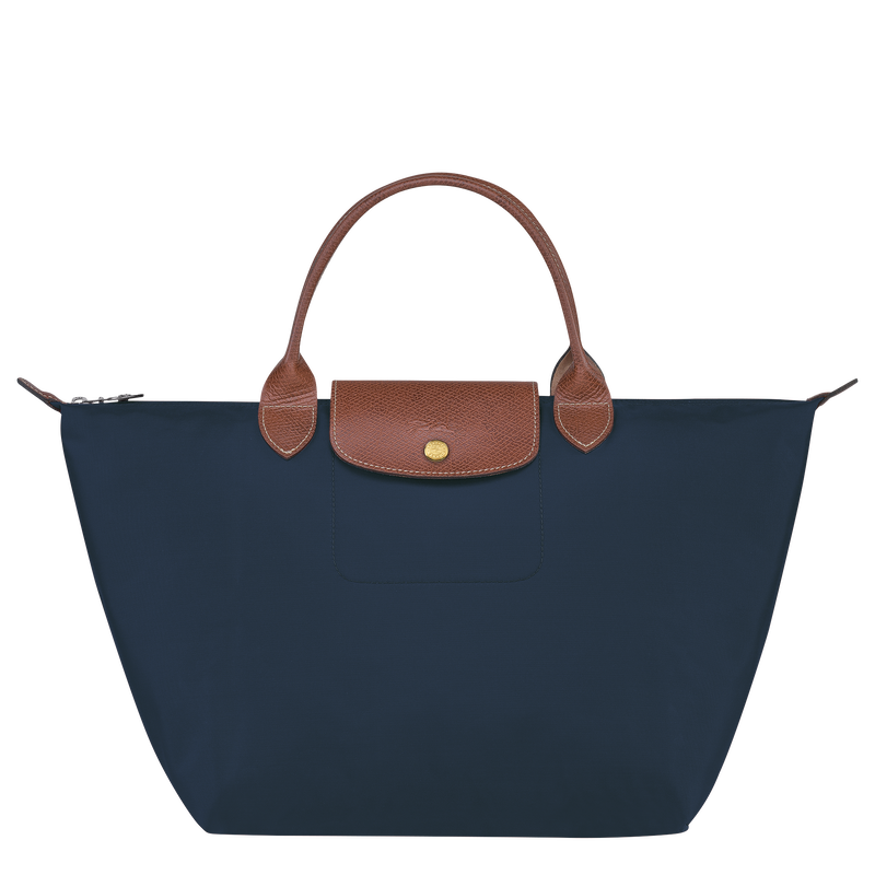 Le Pliage Original M Handbag , Navy - Recycled canvas  - View 1 of  6