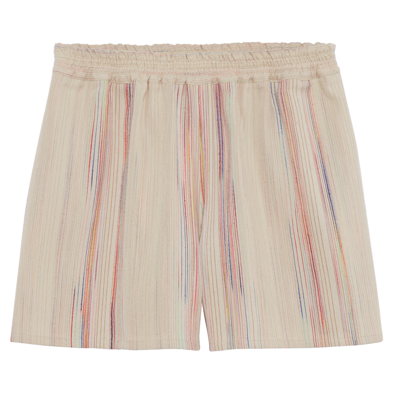 Shorts , Cotone jacquard a righe - Arcobaleno  - View 1 of  1