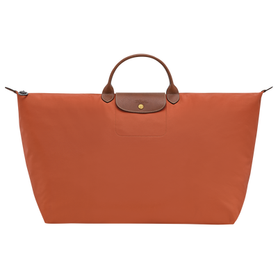 Reisetasche XL Le Pliage Original , Recyceltes Canvas - Ziegelrot
