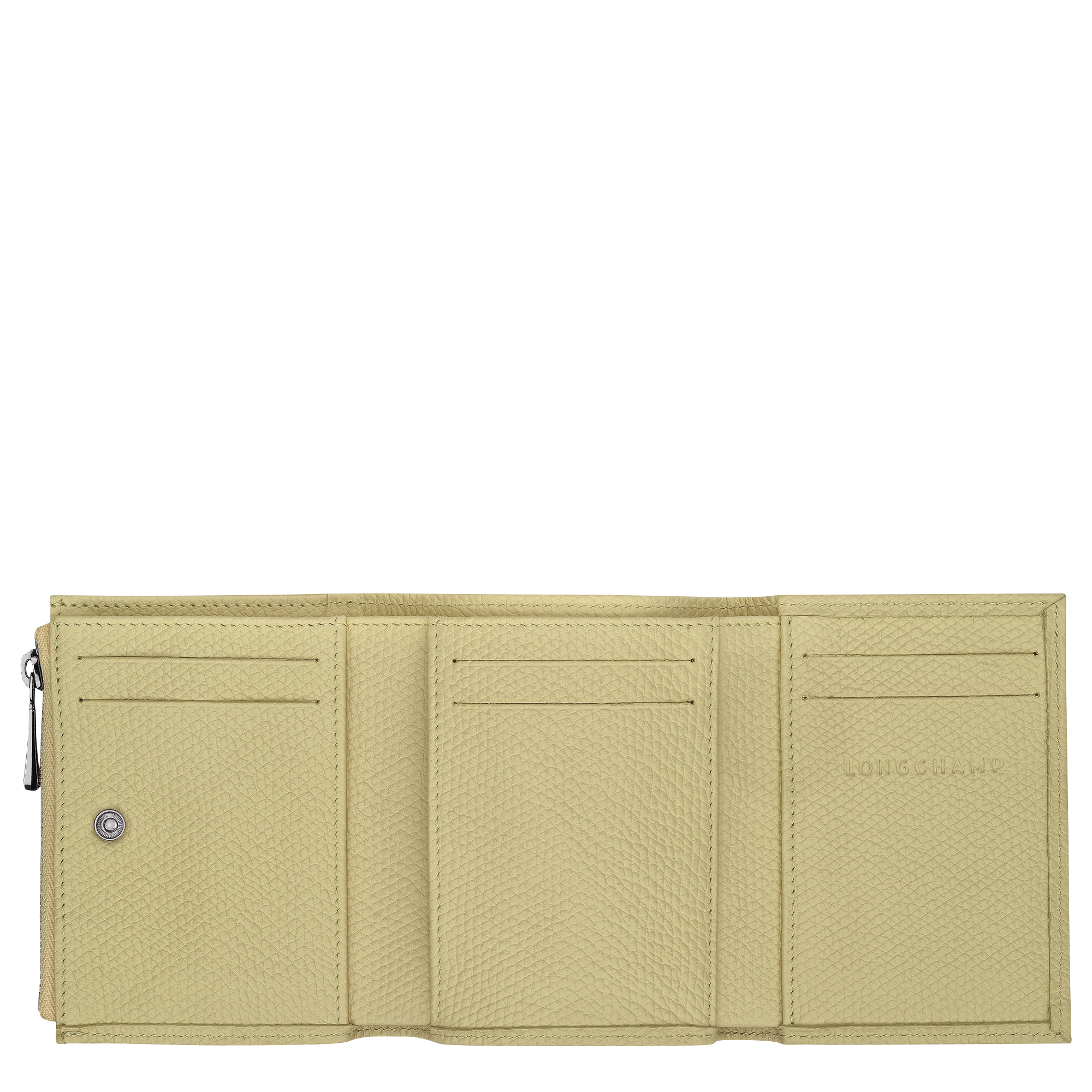 Le Roseau Kompakte dreifach-Geldb&ouml;rse, Pistazie