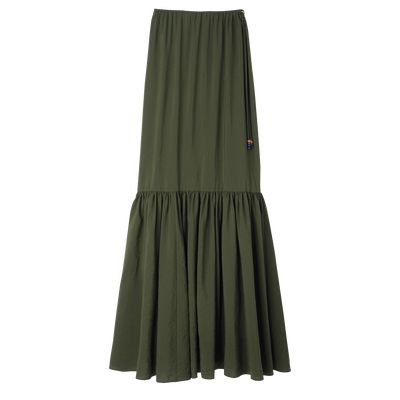 Long skirt, Khaki