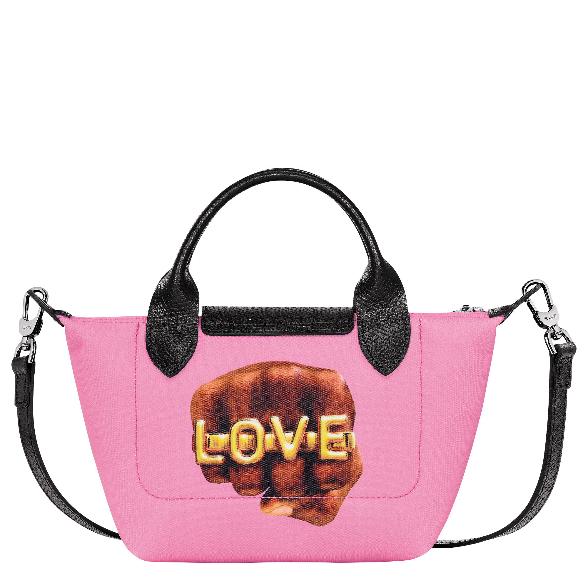 Longchamp x ToiletPaper XS Handbag Pink - Canvas (L1500TPD018)