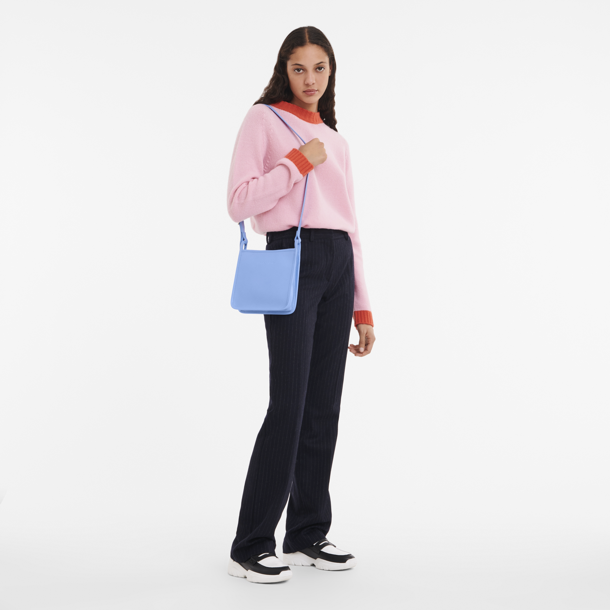 Le Foulonné Crossbody bag S, Cloud Blue