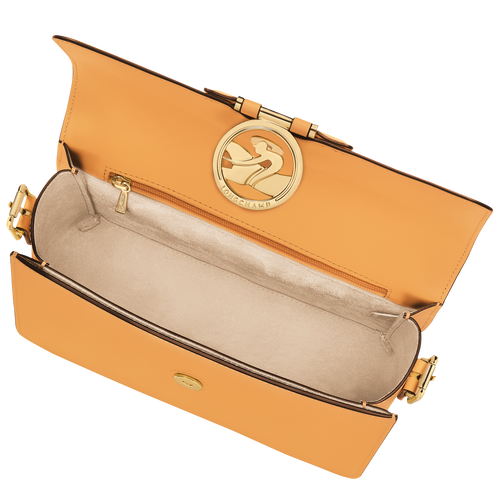 Box-Trot M Crossbody bag , Apricot - Leather - View 5 of  6